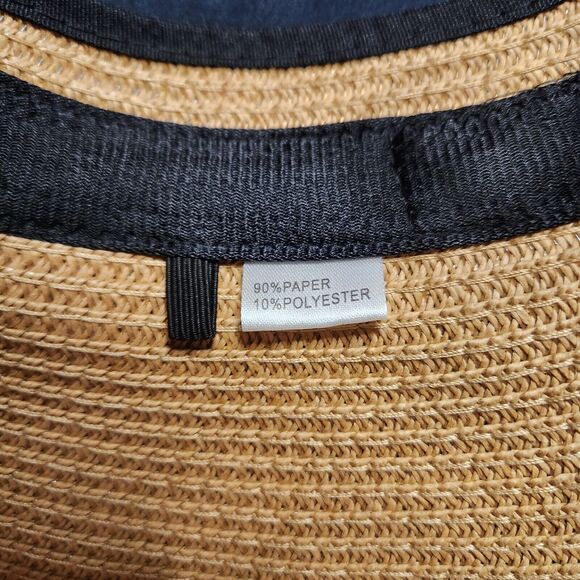 Monogrammed Initial Letter H Canvas Tote Makeup Beach Bag Sun Hat Gift Set Box - Picture 15 of 16